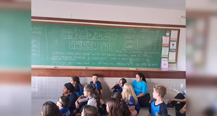 A produção audiovisual somou aos estudos já realizados pela turma.