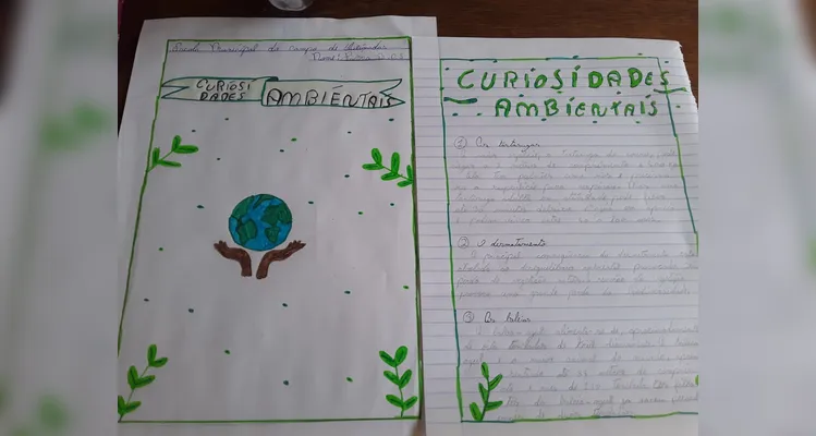 Uma das propostas de atividades realizadas pelos alunos envolveu a criação de uma história em quadrinhos sobre o tema.
