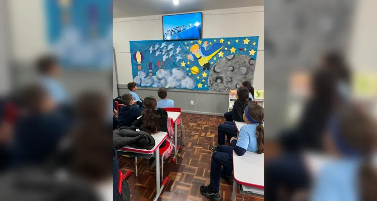 O pontapé inicial das atividades dos educandos foi a videoaula especial do Vamos Ler.