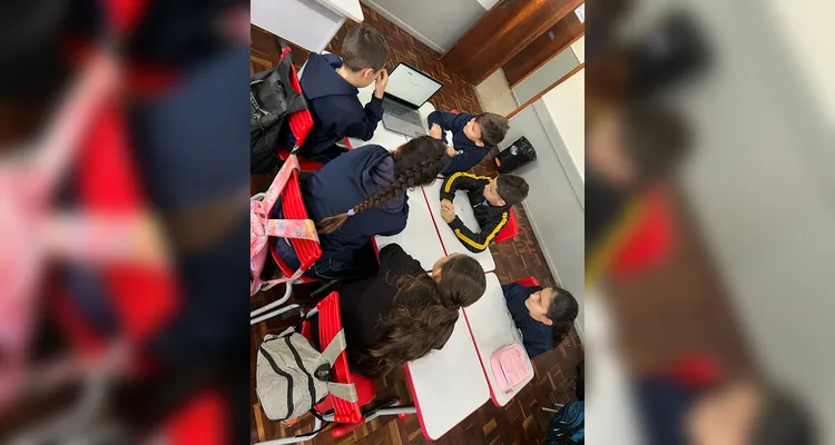 Os alunos também realizaram pesquisas sobre o assunto.