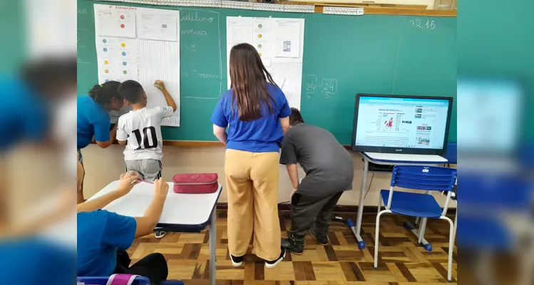 Através do conteúdo, os alunos desenvolveram gráficos e analisaram a estrutura de uma notícia.