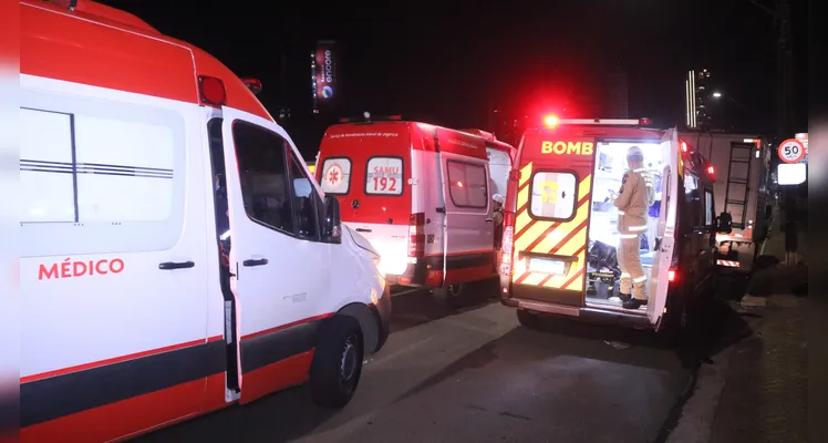 Colisão aconteceu na avenida Visconde de Mauá, na noite dessa quarta-feira.