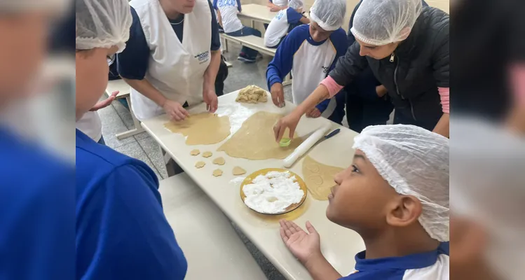 Outro destaque foi uma aula culinária, que empolgou os estudantes.