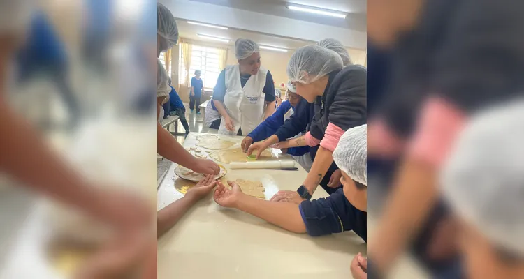 Outro destaque foi uma aula culinária, que empolgou os estudantes.