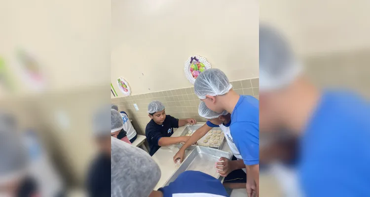 Outro destaque foi uma aula culinária, que empolgou os estudantes.