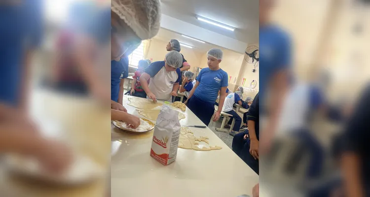 Outro destaque foi uma aula culinária, que empolgou os estudantes.