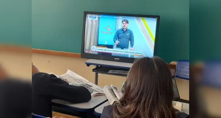 O conteúdo do Vamos Ler e VCG foi a base para as atividades da turma.