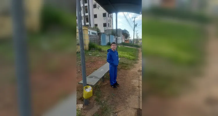 A ação escolhida pelos alunos foi a realização de fotos sobre a mobilidade urbana na região de suas casas.