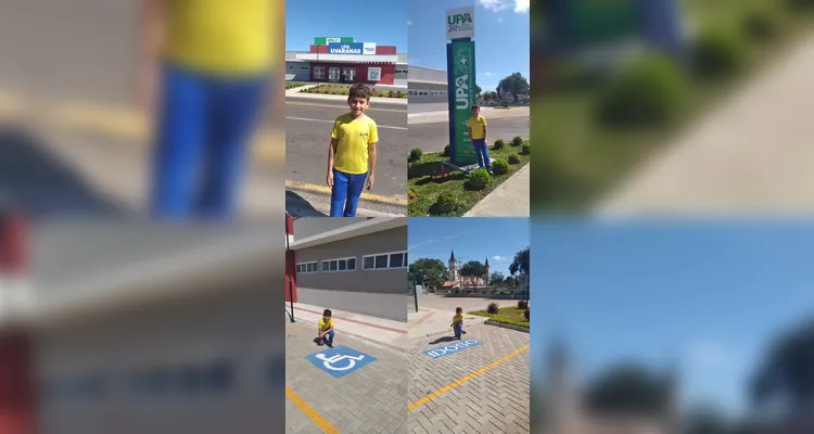 A ação escolhida pelos alunos foi a realização de fotos sobre a mobilidade urbana na região de suas casas.