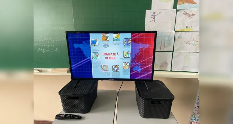 O momento inicial da aula foi destinado a compreender todos os detalhes da doença e como a turma podia ajudar no enfrentamento.