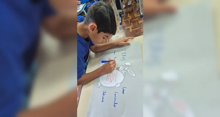 A dinâmica possibilitou momentos de troca e engrandecimento às crianças envolvidas.