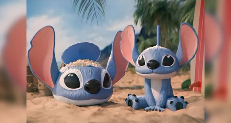 Modelo do balde do 'Stitch' em 3D |