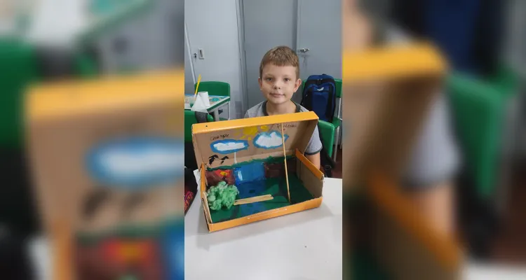Educandos puderam construir belos trabalhos em sala de aula.