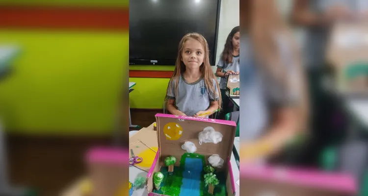 Educandos puderam construir belos trabalhos em sala de aula.