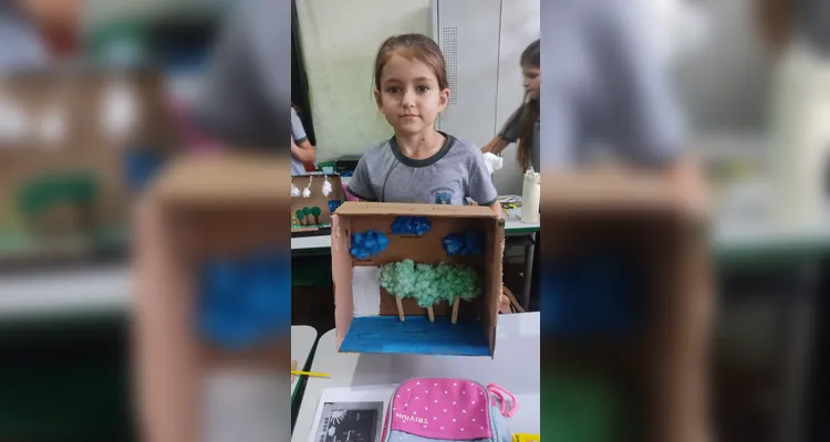 Educandos puderam construir belos trabalhos em sala de aula.