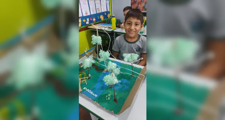 Educandos puderam construir belos trabalhos em sala de aula.