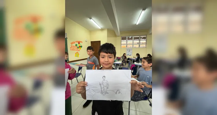 A turma também recriou importantes obras brasileiras, utilizando variados recursos.
