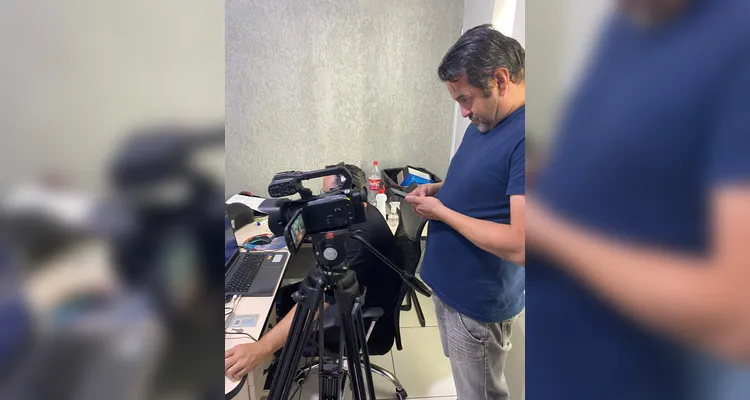 As entrevistas aconteceram na Prefeitura Municipal e os alunos também realizaram um tour pelo local antes de gravarem o podcast.