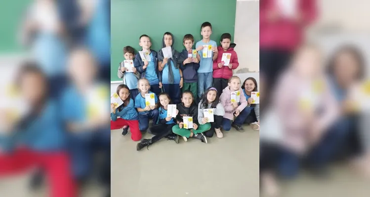 Após variados estudos, a turma criou um poema coletivo alertando sobre a temática.