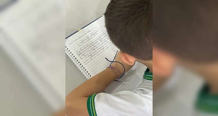 A turma realizou análises no Jornal da Manhã na versão física e digital e na sequência se empenhou em desenvolver as suas próprias notícias.
