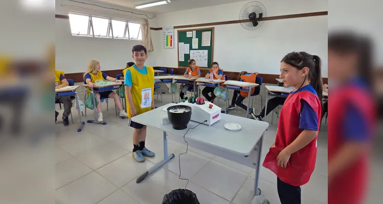 A atividade reforçou as temáticas estudadas pela turma de forma lúdica e envolvente.