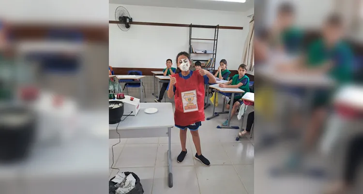 A atividade reforçou as temáticas estudadas pela turma de forma lúdica e envolvente.