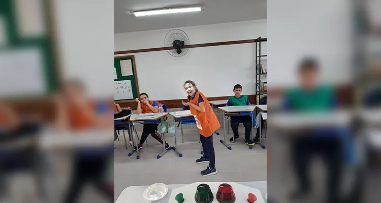 A atividade reforçou as temáticas estudadas pela turma de forma lúdica e envolvente.