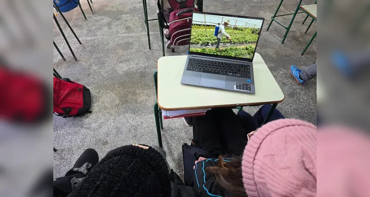 Os alunos realizaram inúmeros trabalhos e estudos, como a videoaula do Vamos Ler, momentos de leitura guiada, entrevistas e gravações com familiares e a confecção de cartões postais envolvendo a produção local de suas famílias.