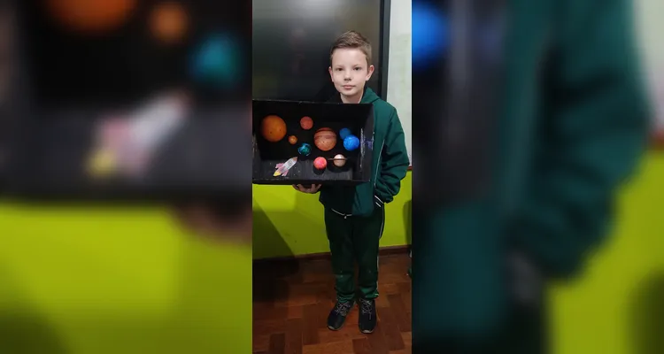 Educandos puderam criar belas representações da nossa vizinhança cósmica.
