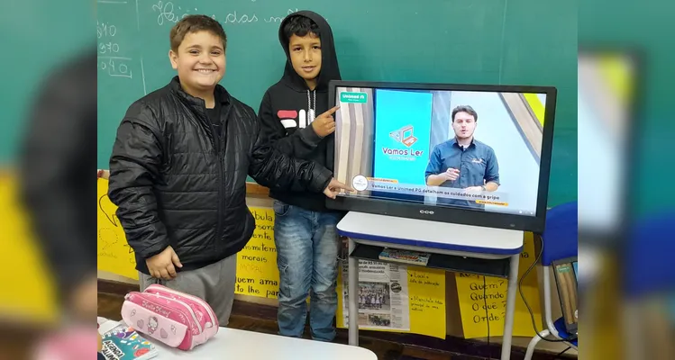 A partir da produção do Vamos Ler, a turma realizou reflexões sobre os cuidados com gripe e pôde transmitir o aprendizado a seus familiares.