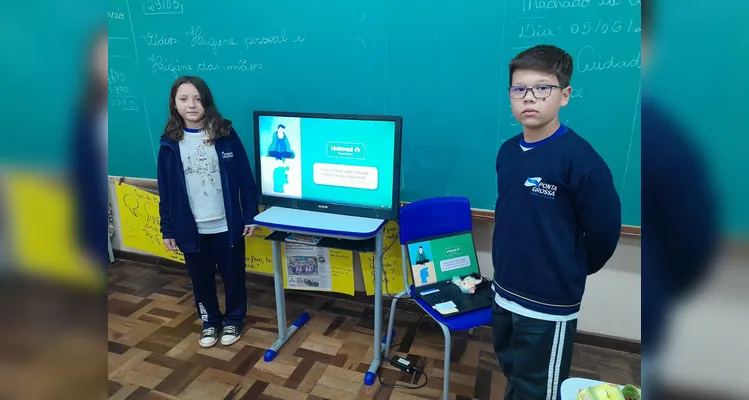 A partir da produção do Vamos Ler, a turma realizou reflexões sobre os cuidados com gripe e pôde transmitir o aprendizado a seus familiares.