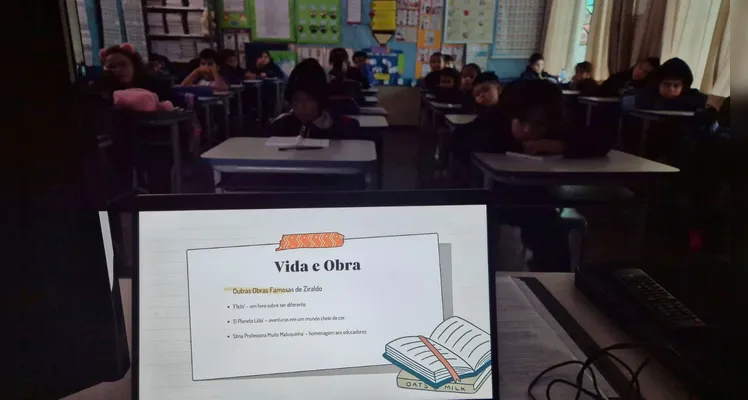 A aula do Vamos Ler foi a base das atividades da classe.