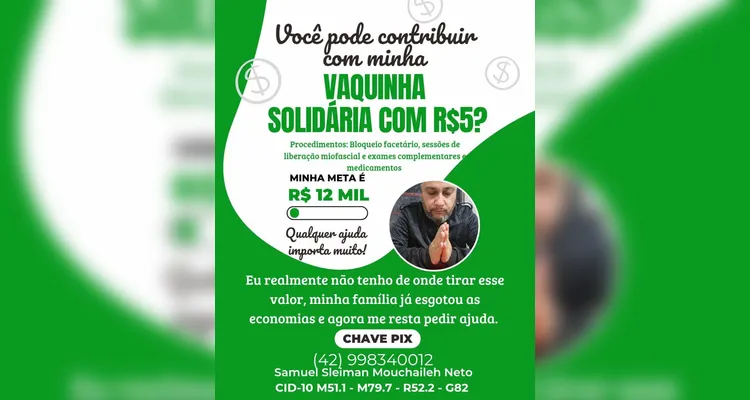 Comunidade da Colônia Dona Luiza faz bingo para ajudar morador de PG