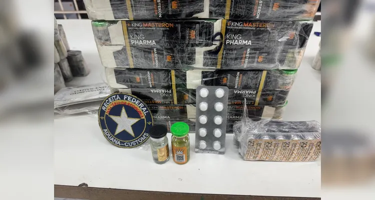 Receita Federal apreende dois mil frascos de anabolizantes contrabandeados em PG