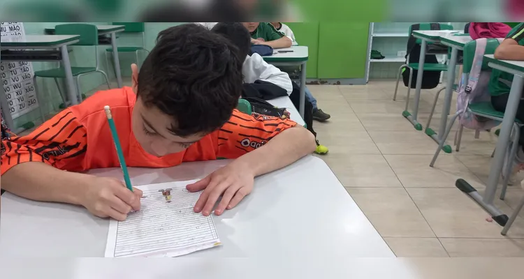 Trabalho, com práticas, também ocorreu em sala de aula.