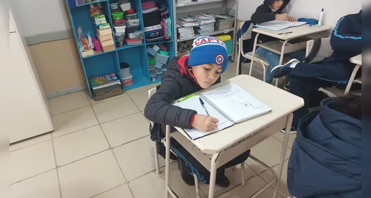 A visita ao Lar Acelino foi o ponto final de um extenso e cuidadoso trabalho dos alunos.
