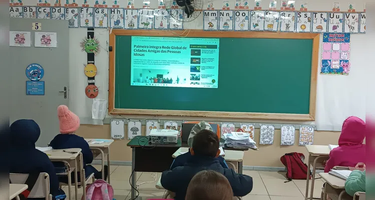 A visita ao Lar Acelino foi o ponto final de um extenso e cuidadoso trabalho dos alunos.