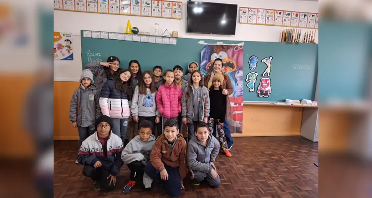 As ações da classe aconteceram na disciplina de Artes.
