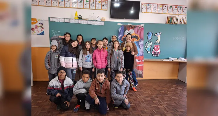 As ações da classe aconteceram na disciplina de Artes.
