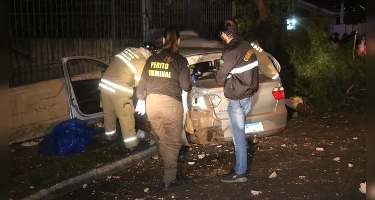 Fotos revelam cenário de destruição após acidente com óbito em Ponta Grossa