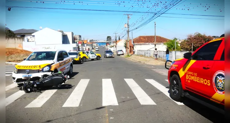 Veja fotos de grave acidente que deixou motociclista de PG com várias fraturas