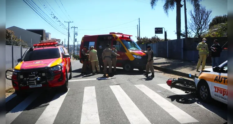Veja fotos de grave acidente que deixou motociclista de PG com várias fraturas