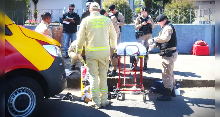 Veja fotos de grave acidente que deixou motociclista de PG com várias fraturas