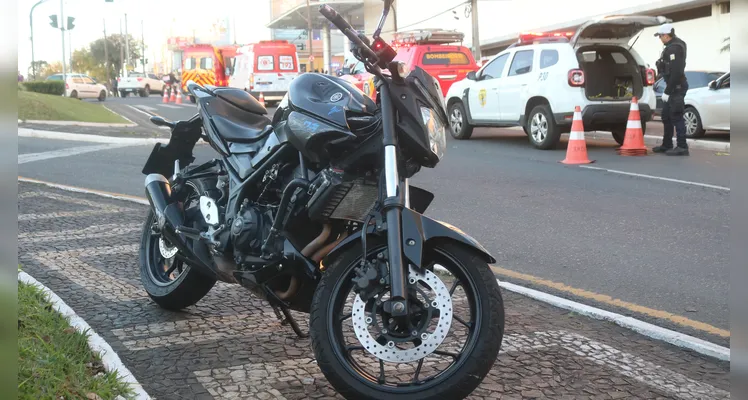 Idoso é atropelado por moto e sofre fratura exposta em Ponta Grossa