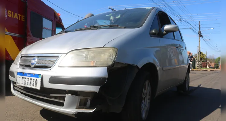 Ciclista fica ferido em acidente no ‘Tarobá’, em Ponta Grossa