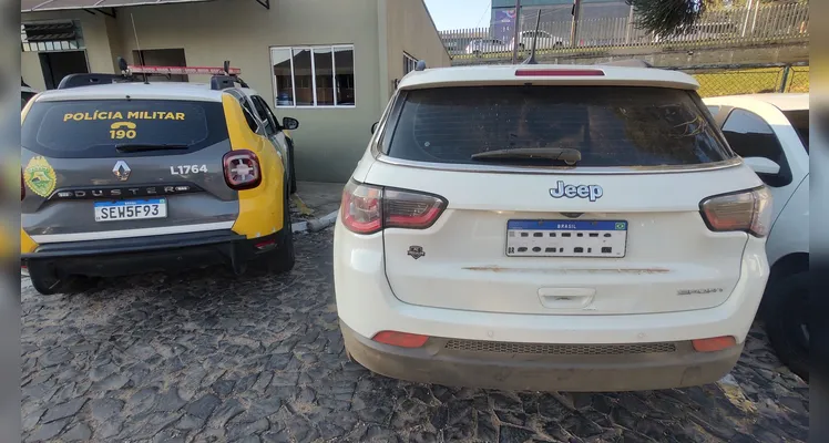 Rápida ação da PM recupera Jeep Compass furtado em Tibagi