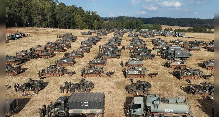 5ª Brigada de Cavalaria Blindada realiza exercício militar em PG