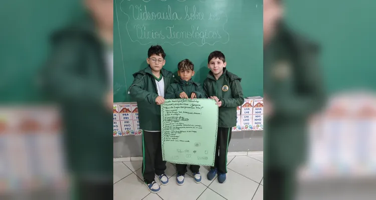 Confira os registros dos trabalhos prático e teórico em sala de aula.