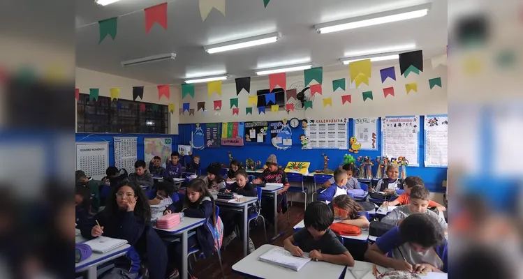 Com amplas atividades, a turma pôde se aprofundar na história do patrono da escola e compartilhar os aprendizados com os demais colegas.