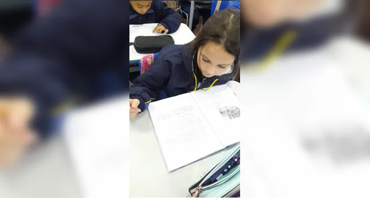 Uma das atividades realizadas pela turma foi a reescrita criativa de uma obra de Cecília Meireles.